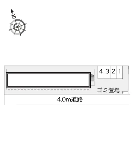 ★手数料０円★松戸市六実２丁目　月極駐車場（LP）